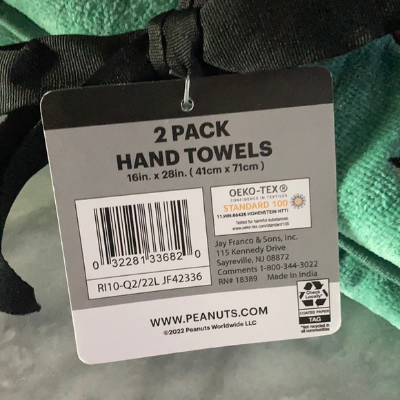 Snoopy peanuts fall thanksgiving hand towels - Picture 5 of 5